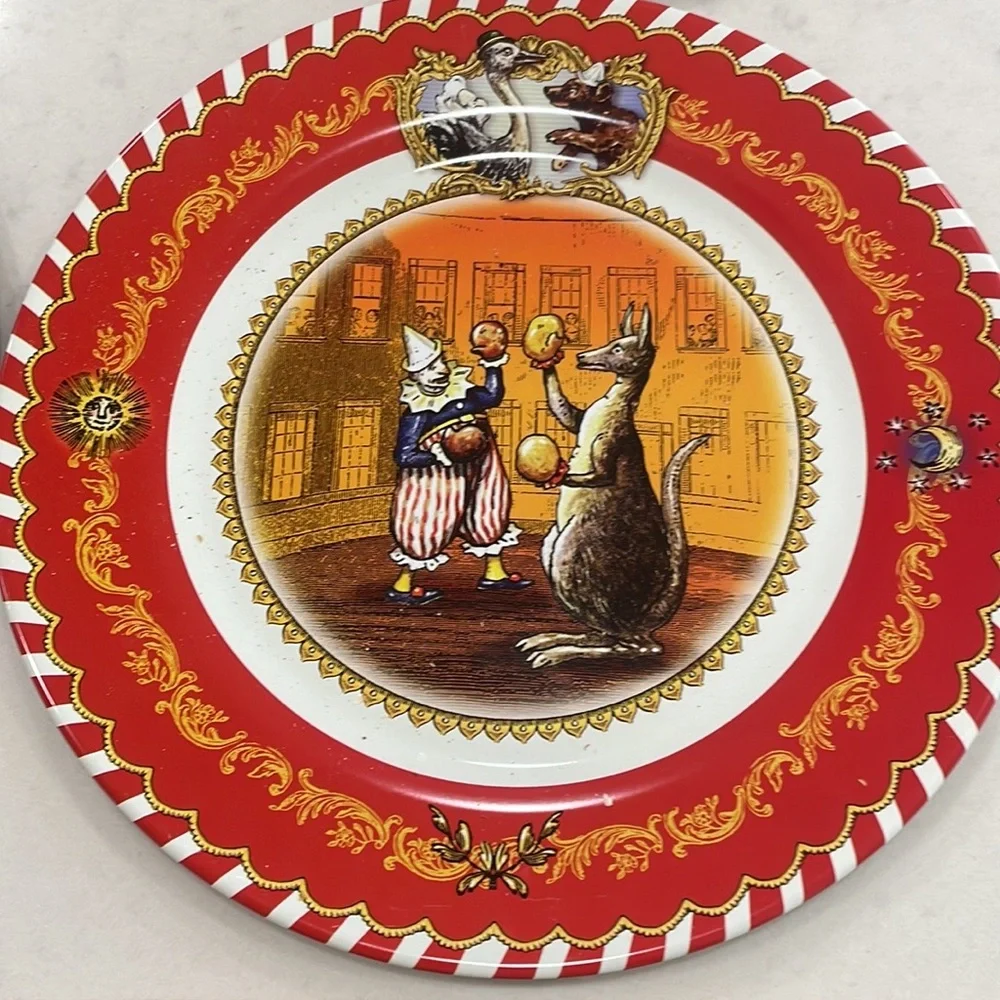 COPY - Vintage Circus tin plates by Restoration Hardware
